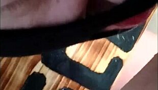 Slave f dominates ebed with pillory in homemade bdsm session