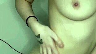 Horny British Slut Masturbates To Orgasm!