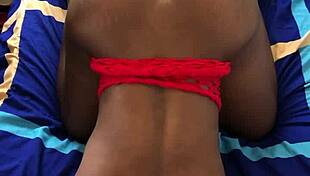 hot black babe fucked doggystyle moaning orgasm