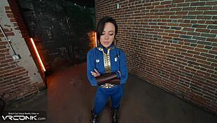Vr Conk Horny Brunette Lucy Sucks and Fucks Anally in Fallout Cosplay