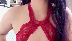 No insertion but lucky subscriber gets cum on tits. Sexy POV handjob.