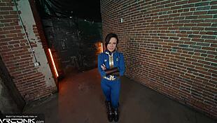 Vr Conk Horny Brunette Lucy Sucks and Fucks Anally in Fallout Cosplay