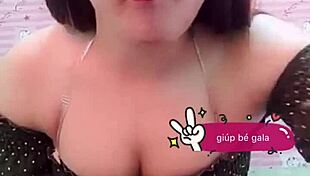 Red panty upskirt with vietnamese girl