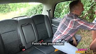 Female Fake Taxi Driver in Car