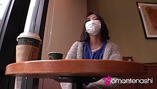 mayumi is an exhibitionist housewife showing off in missionary