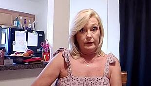 pretty milf flashes pussy for payment in pov striptease 😏