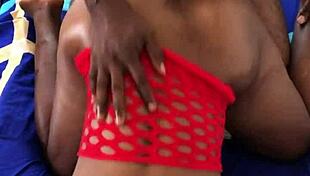 hot black babe fucked doggystyle moaning orgasm