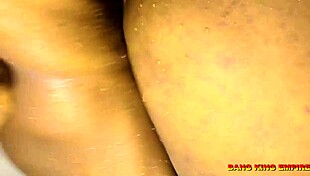 Ebony BBW Wife Gets Wet Pussy Fucking and Femdom in Bathroom with Big Black Cock While Water Splashes