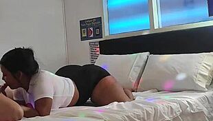 mature woman records unbelievable doggystyle with her step-nephew at home