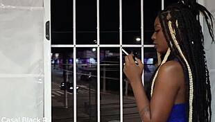 Couple fucks at apartment window 😍