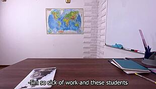 Student took cum inside for the exam!