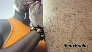 Big ass Nimi cums hard twice on BBC in quickie sex