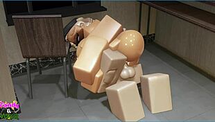 Fucking Candy intensely while she's on break in this roleplay consensual scene.