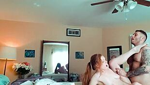 in cosplay, she gets roughly fucked on webcam, fingering herself as a slut.