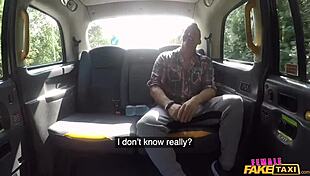Female Fake Taxi Driver in Car