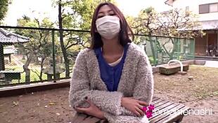 mayumi is an exhibitionist housewife showing off in missionary