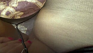Stepmom Enjoys Pantyhose Session Alone