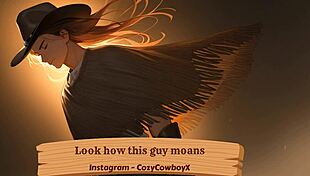 Check out how this guy moans during his intense orgasm