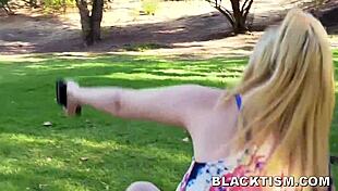 Teen lesbian abandons girlfriend for big black cock deepthroat