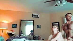 in cosplay, she gets roughly fucked on webcam, fingering herself as a slut.