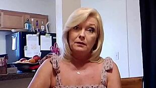 pretty milf flashes pussy for payment in pov striptease 😏