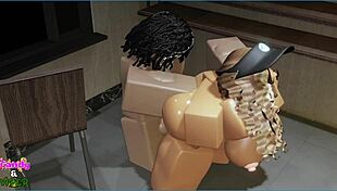 Fucking Candy intensely while she's on break in this roleplay consensual scene.