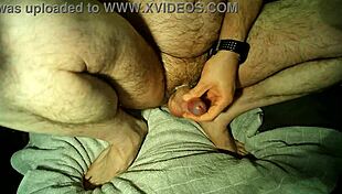 Old dildo brings new cum in solo anal play