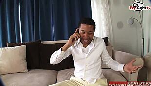 Curvy latina in nylons contrasts with her natural tits during fuck