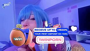 Rei Ayanami Cosplay Blowjob With Cum In Bodysuit And Huge Ass