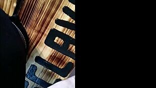 Slave f dominates ebed with pillory in homemade bdsm session