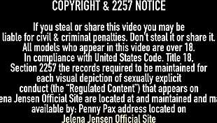 Jelena Jensen's Massive Tits Spermed After Deep Throat