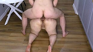 soft stepmom with big body took my cock in her anal