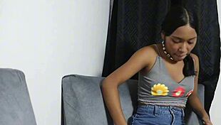 pov beautiful brunette stepsister loses virginity