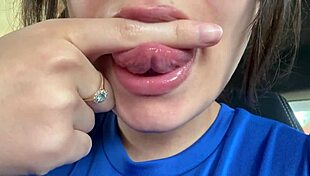 awesome latina spitting mouth fetish with lover 😘