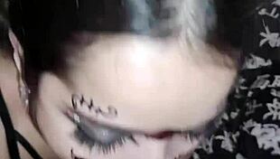 wellington prado gets deep blowjob on veiny big cock and cums on face - full on red