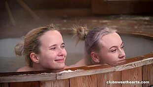 petite young teen gets tight assfucking in hot tub winter snow special