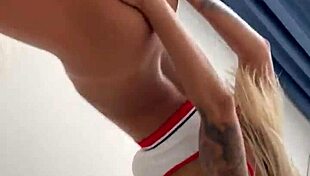 Monika Fox's Teasing Strip of Sport Outfit