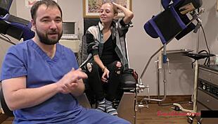 Human guinea pigs! Ava Siren backstage.