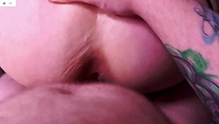 pov doggy style hot couple fuck in lingerie with monster cock