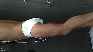 Suggestive Shower Bathing With Shaved Cock And Hairless Body