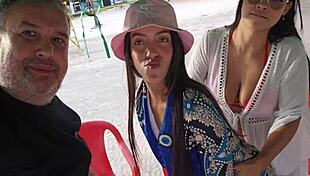 Beach Holiday with Ted Guarantees Fun with Maya, Bia, and Candy