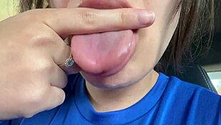 awesome latina spitting mouth fetish with lover 😘