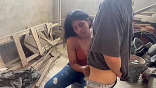 THIS BRICKLAYER FUCKED ME HARD FOR BEING A HORNY WHORE WITH WET PUSSY!