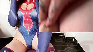 Gothic girl with big tits fucks her perverted stepbrother