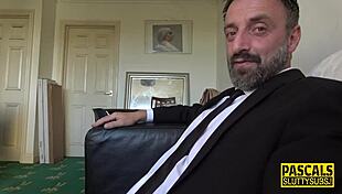 “Take it all, sub!” Dominated throat action gets rough. Can you handle this hardcore scene?