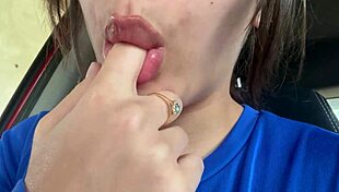 awesome latina spitting mouth fetish with lover 😘