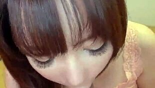 Look at that big Asian pussy masturbating!