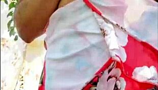 Blonde Milf Masturbates Outdoors with Natural Tits