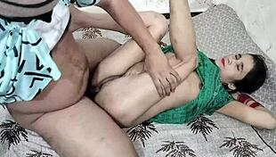 horny indian couple jija and sali enjoy rough sex on new year's night