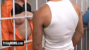 Nympho milf fucks in prison quickie